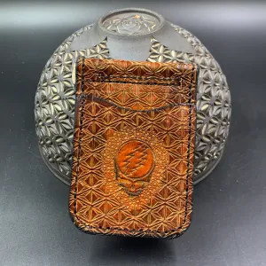 Stamped Leather Money Clips Wallet - Misc