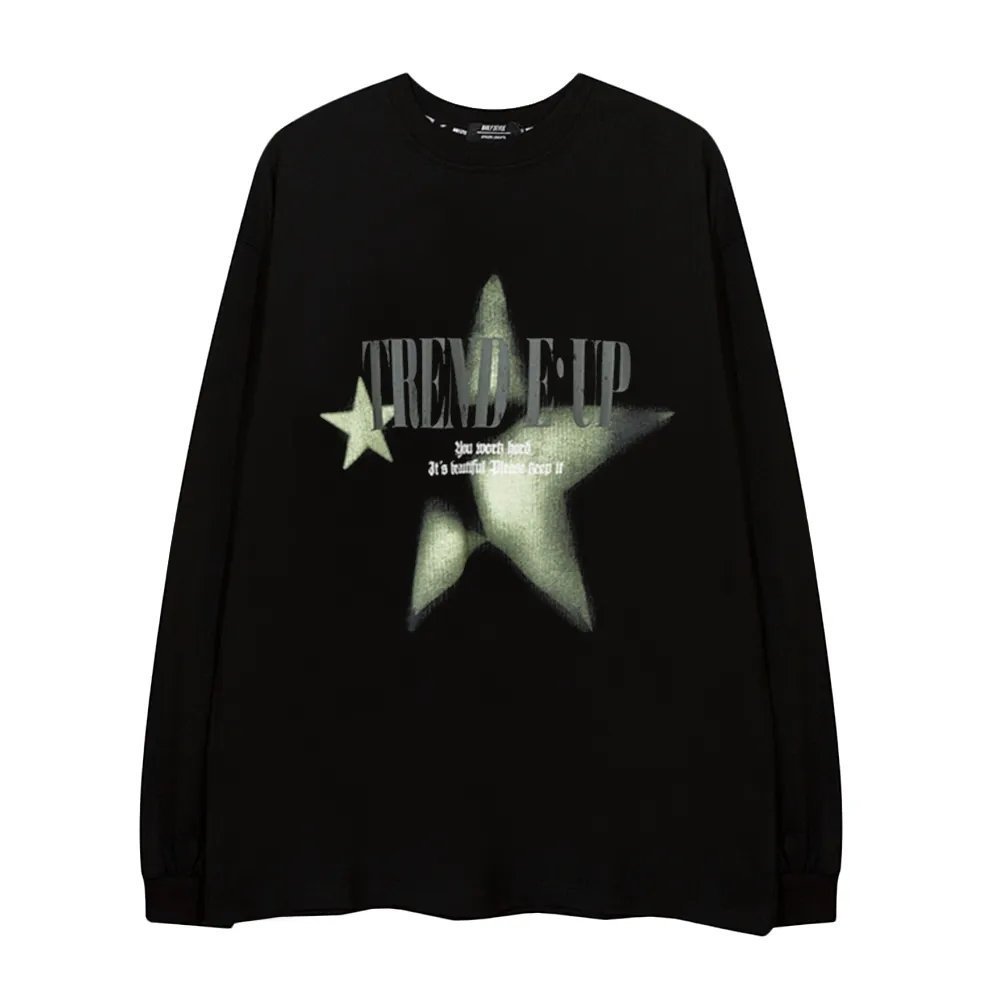 Star Letters Shadow Long-Sleeve Shirt