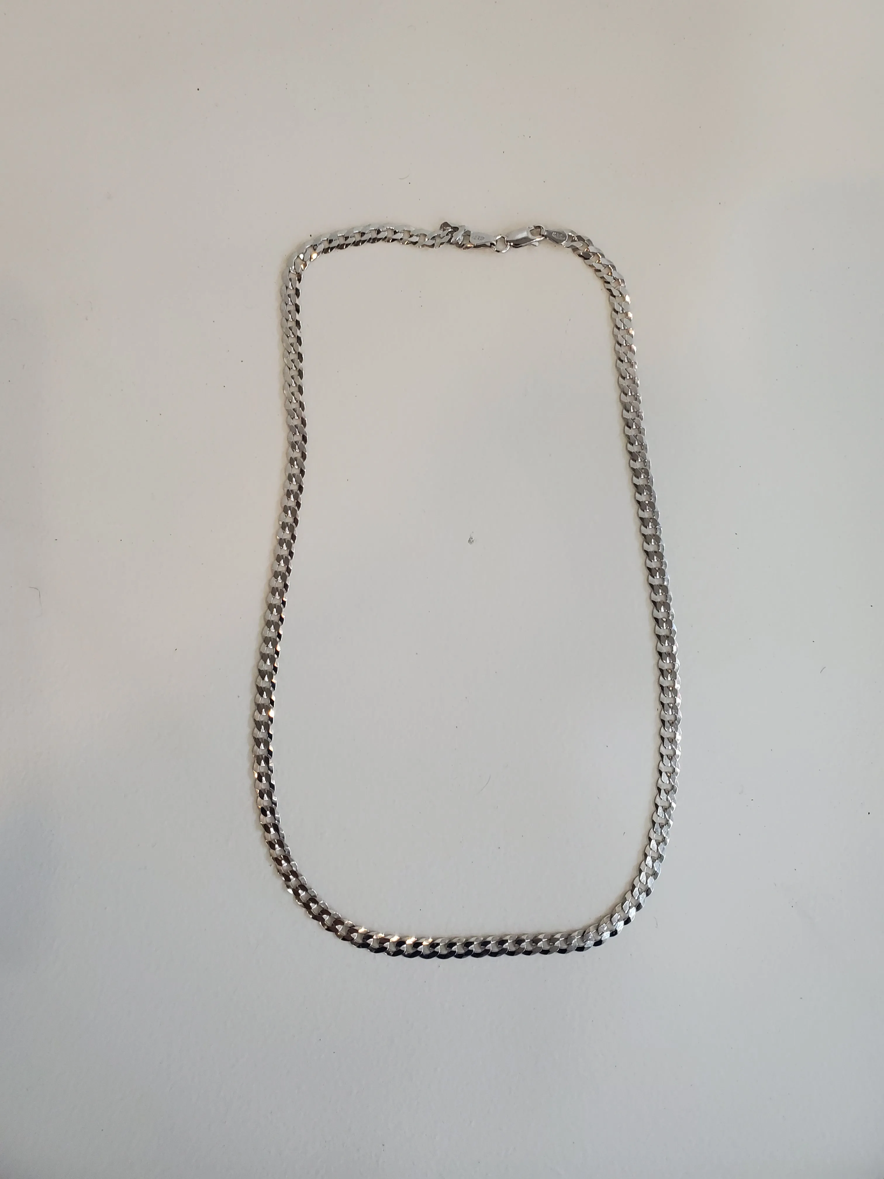 Sterling Silver Curb Link Chain Necklace