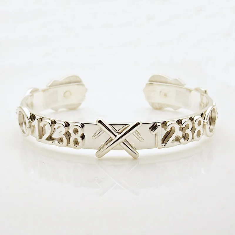 Sterling Silver Custom Made Cuff Bangle Bracelet