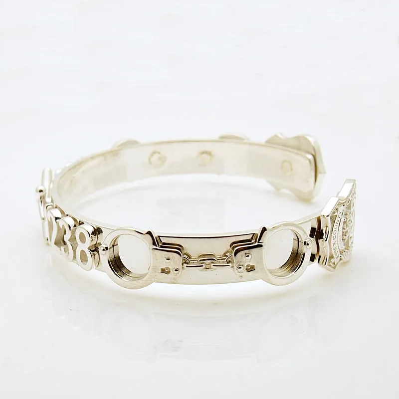 Sterling Silver Custom Made Cuff Bangle Bracelet