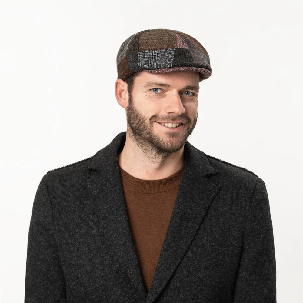 Stetson - Duck Cap Patchwork by Lierys - Sixpence/Flat Cap - Brown Patchwork