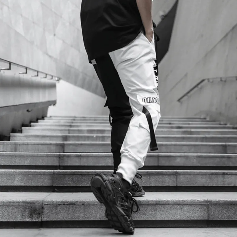 Street Belted Patchwork Cargo Pants