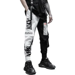Street Belted Patchwork Cargo Pants