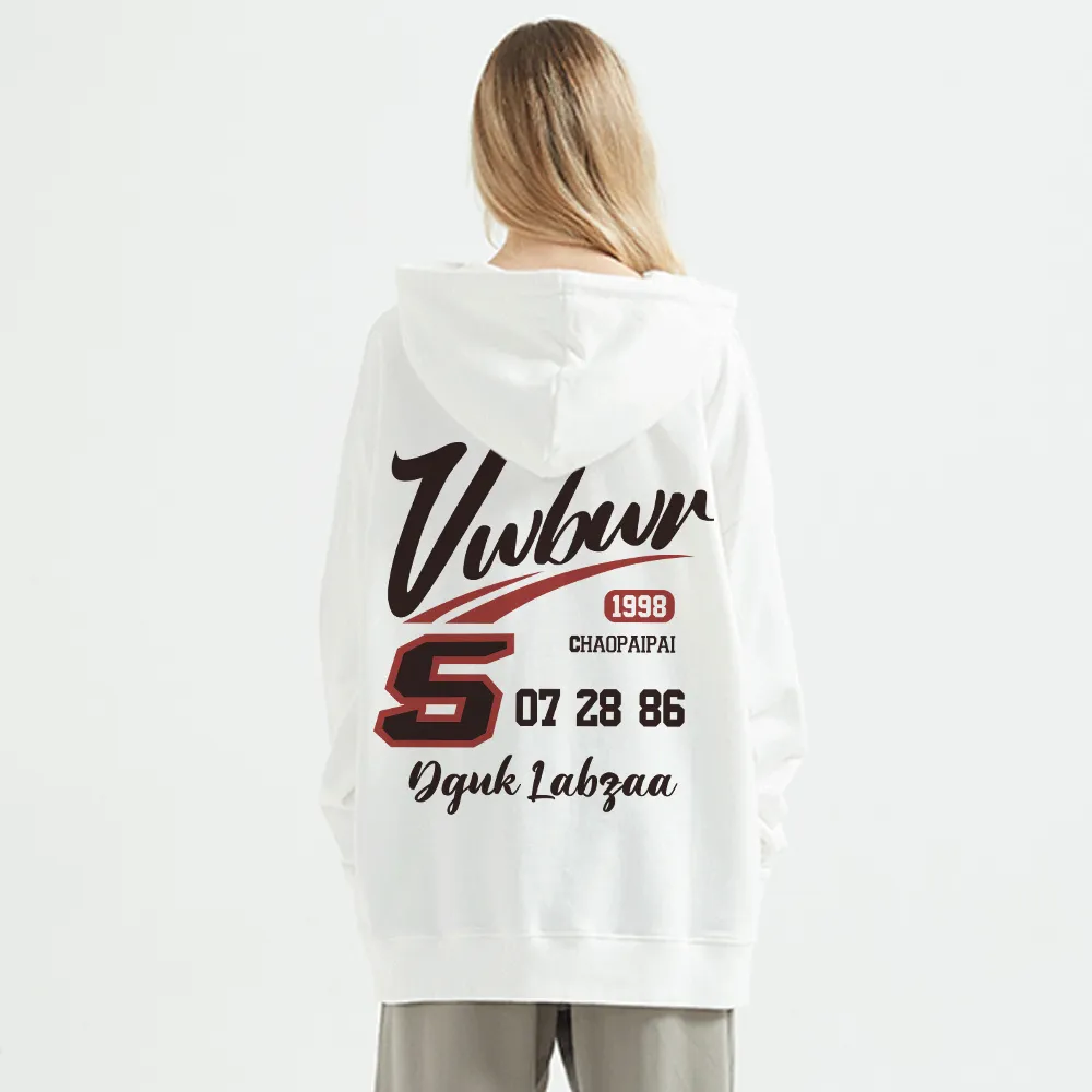 Street Letter Graphic Cotton Hoodie