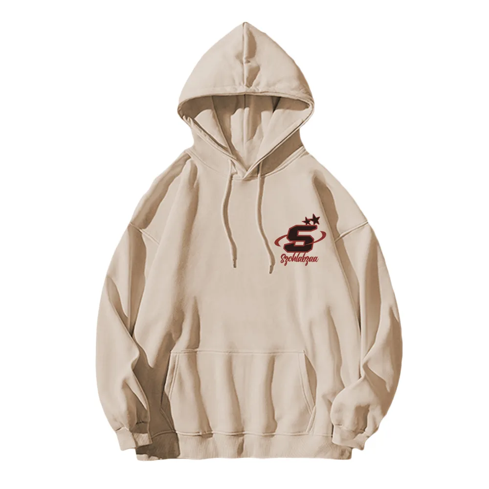 Street Letter Graphic Cotton Hoodie