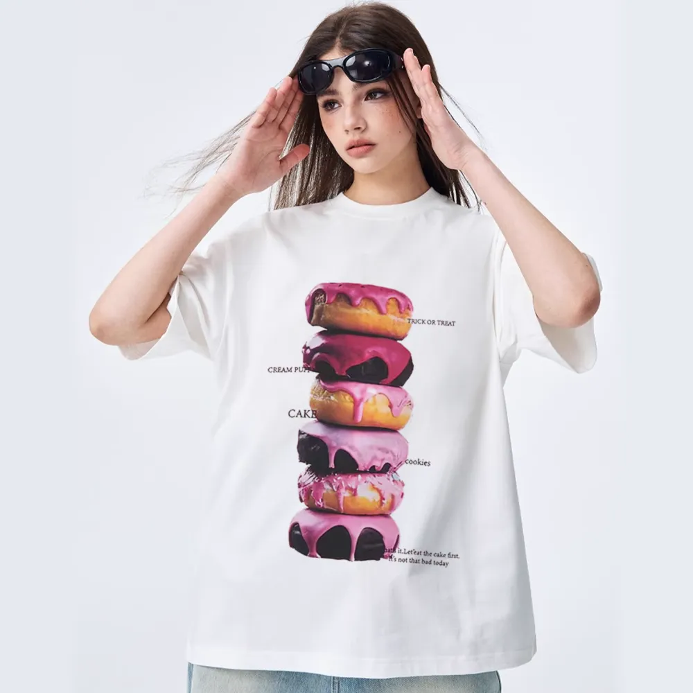 Street Yummy Donuts Cotton T-shirt