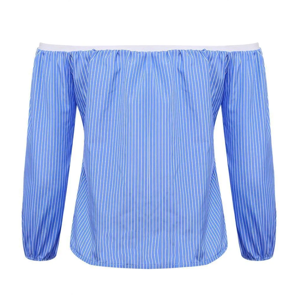 Striped Off-Shoulder