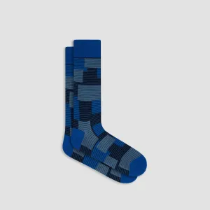 Striped Patchwork Mid-Calf Socks