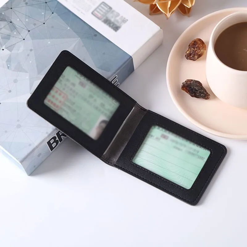 Stylish PU Leather License Holder & Card Wallet