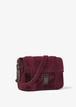 Suede Mini Crossbody Bag (Bordeaux)
