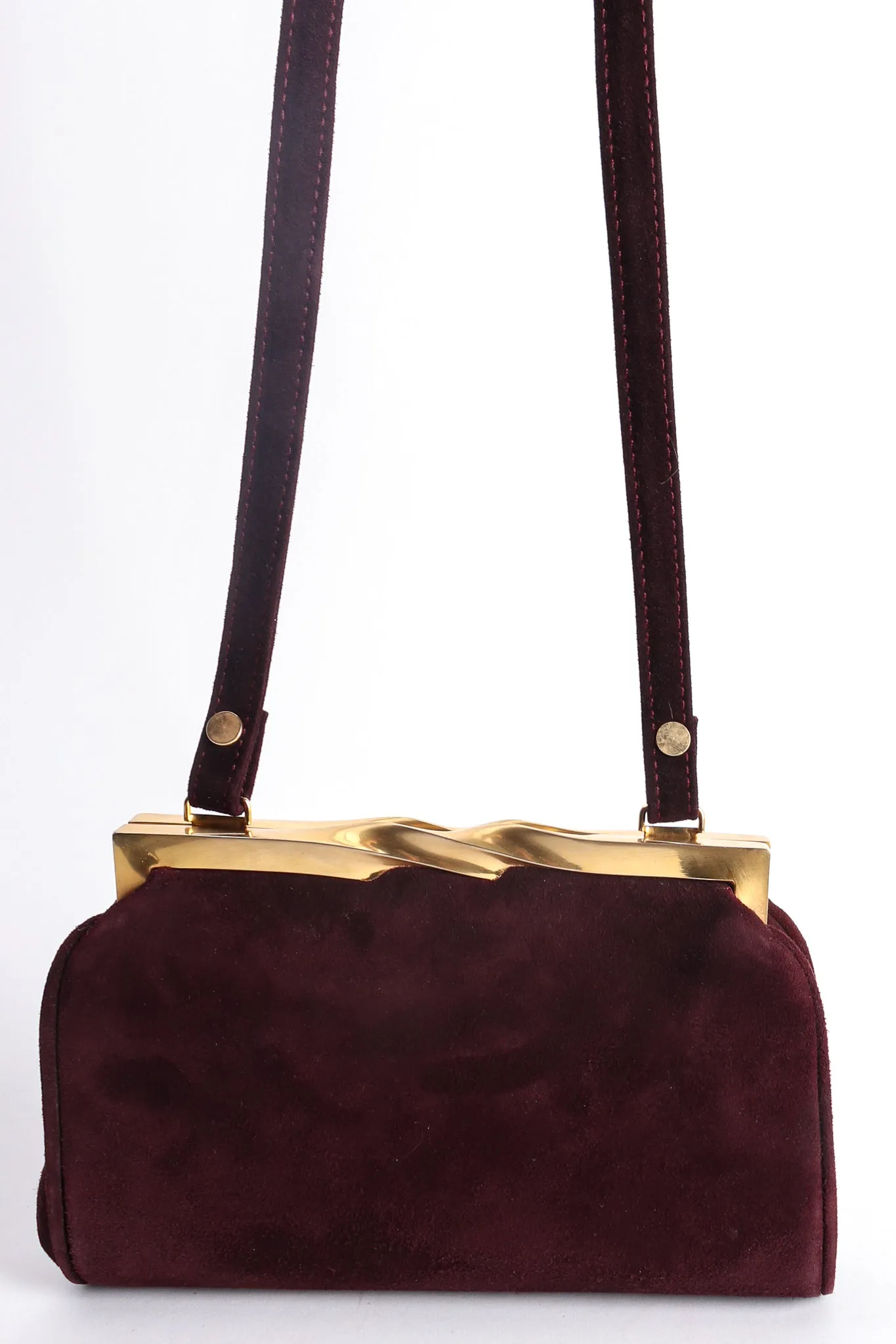 Suede Slim Convertible Clutch