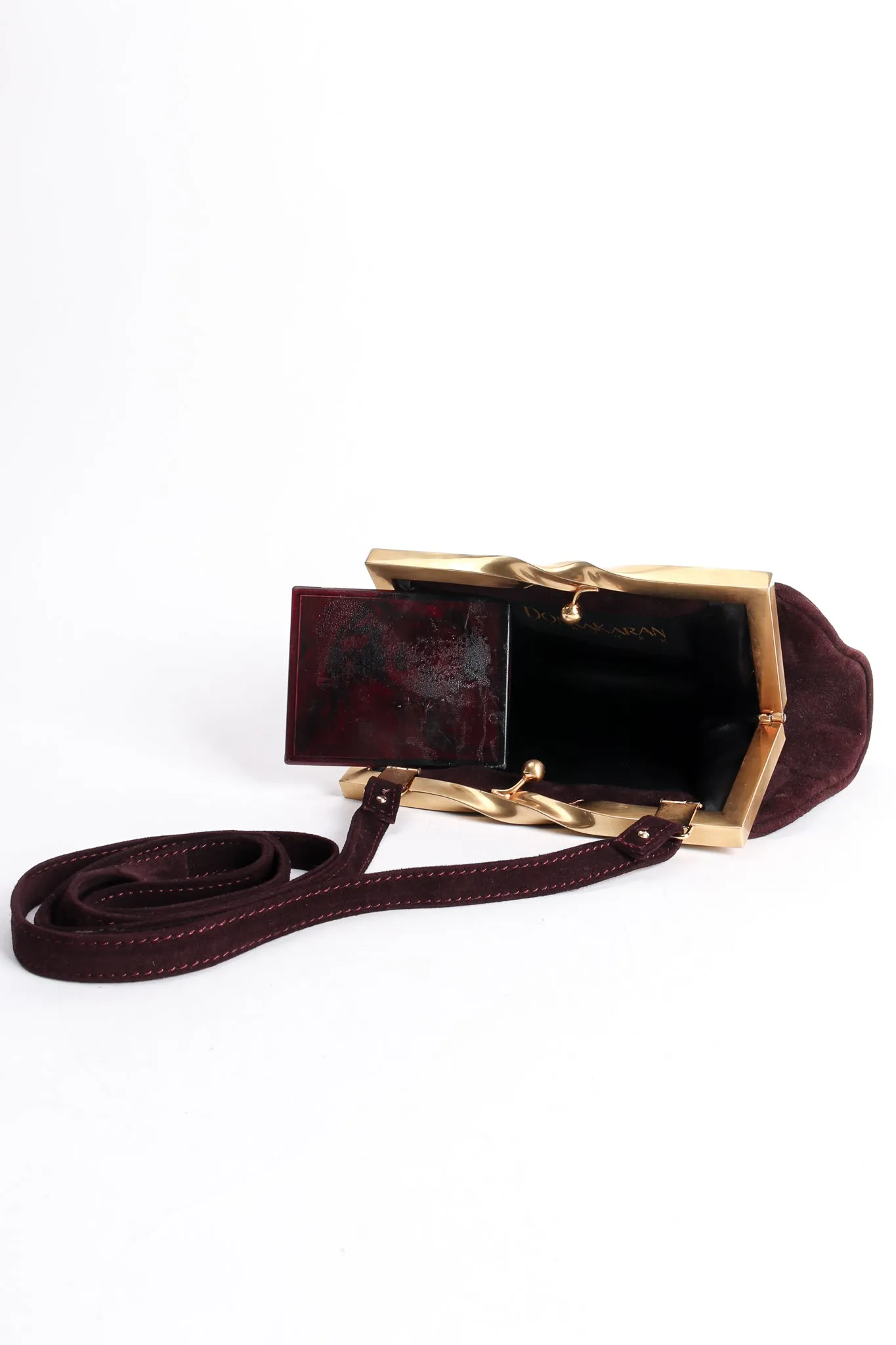 Suede Slim Convertible Clutch