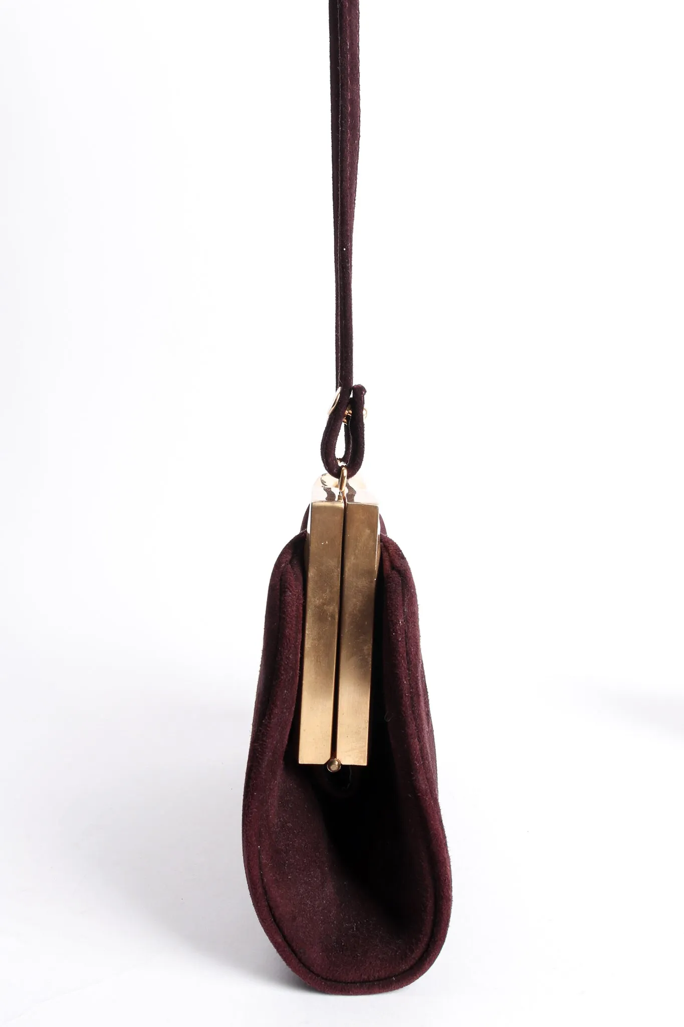 Suede Slim Convertible Clutch