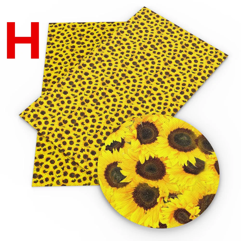 sunflower printed fabric
