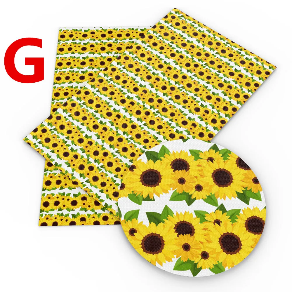 sunflower printed fabric