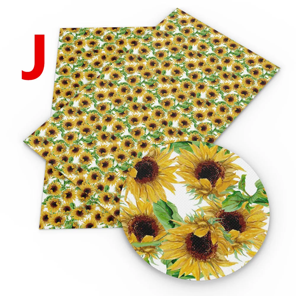 sunflower printed fabric