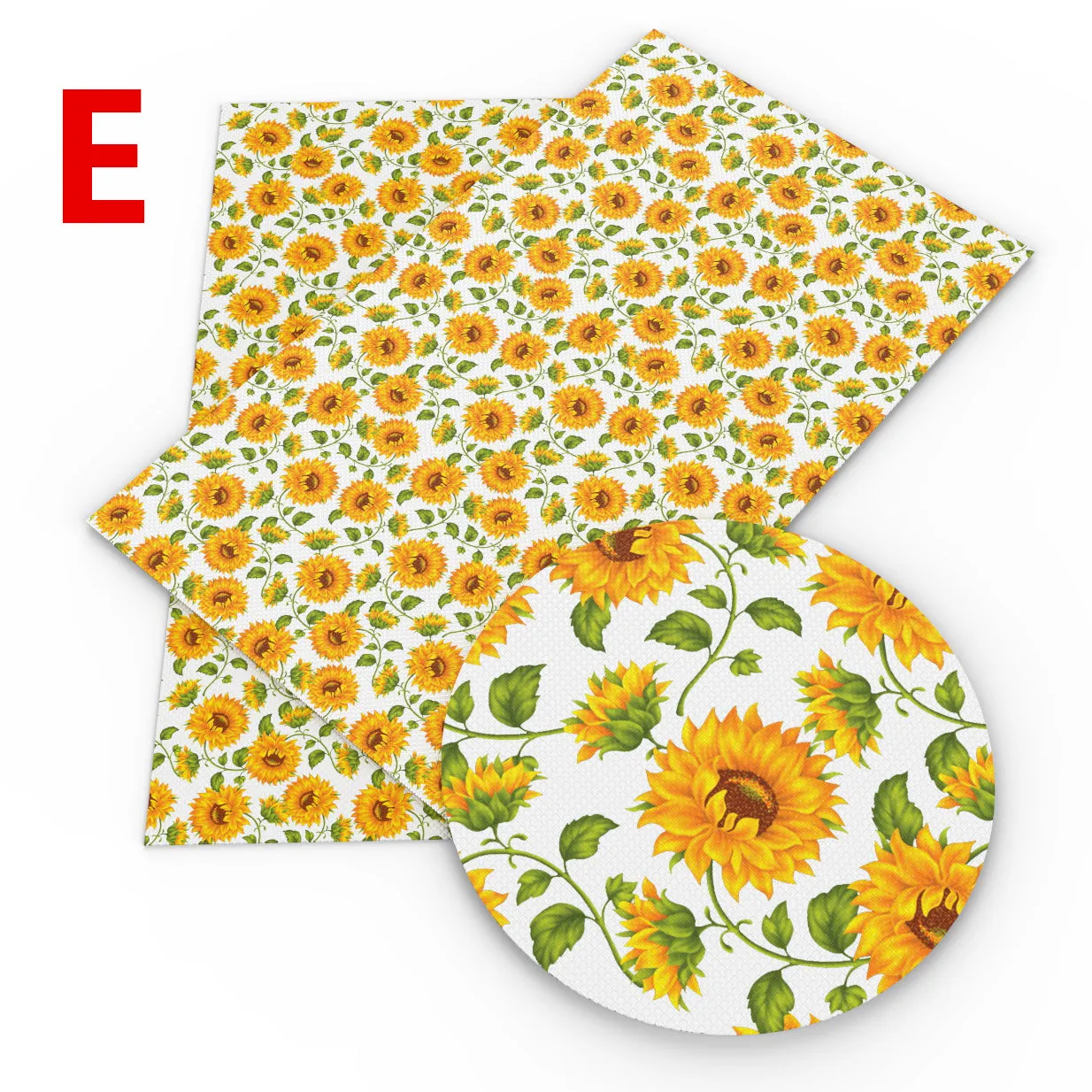 sunflower printed fabric