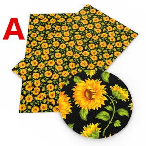 sunflower printed fabric
