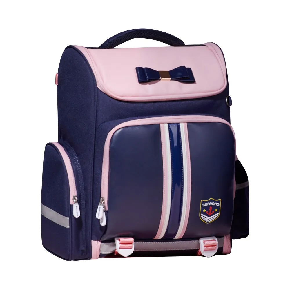 Sunveno Children's School Waterproof Backpack for Boys and Girls - Blue, Pink
