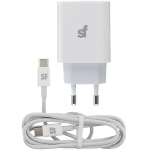 Supa Fly 38W Dual USB PD and QC Wall Charger with Type C Cable