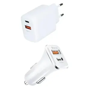 Supa Fly 38W Dual USB PD Wall   Car Charging Kit