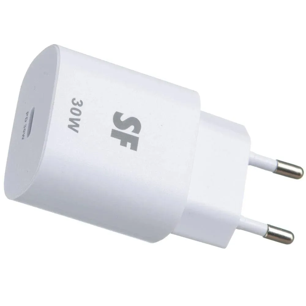 Supa Fly Ultra-Fast 30W PD Type C Wall Charger - White