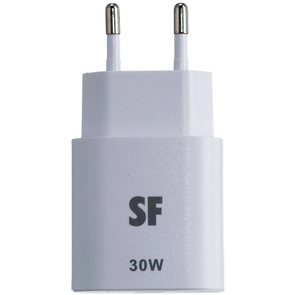 Supa Fly Ultra-Fast 30W PD Type C Wall Charger - White