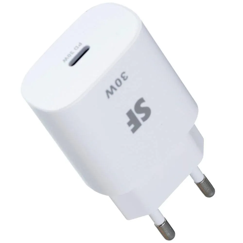 Supa Fly Ultra-Fast 30W PD Type C Wall Charger - White