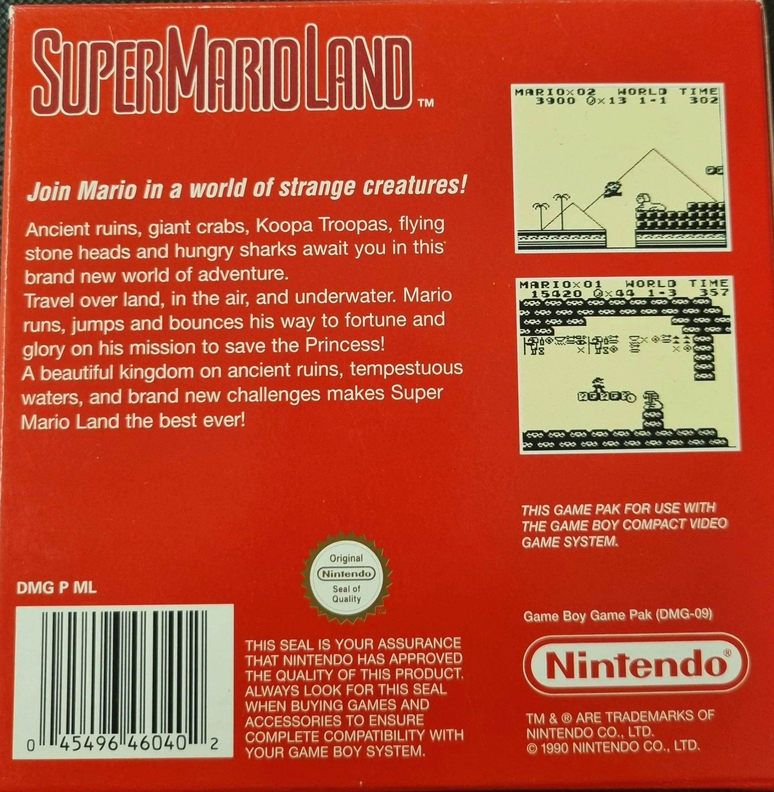 Super Mario Land i æske (Nintendo Classics)