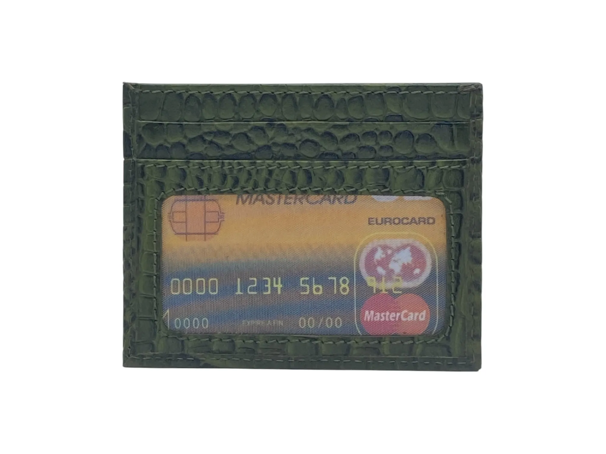 Super Slim Soft Genuine Leather Card Holder, Mini Credit Card Wallet # 1066/3 PHOTO