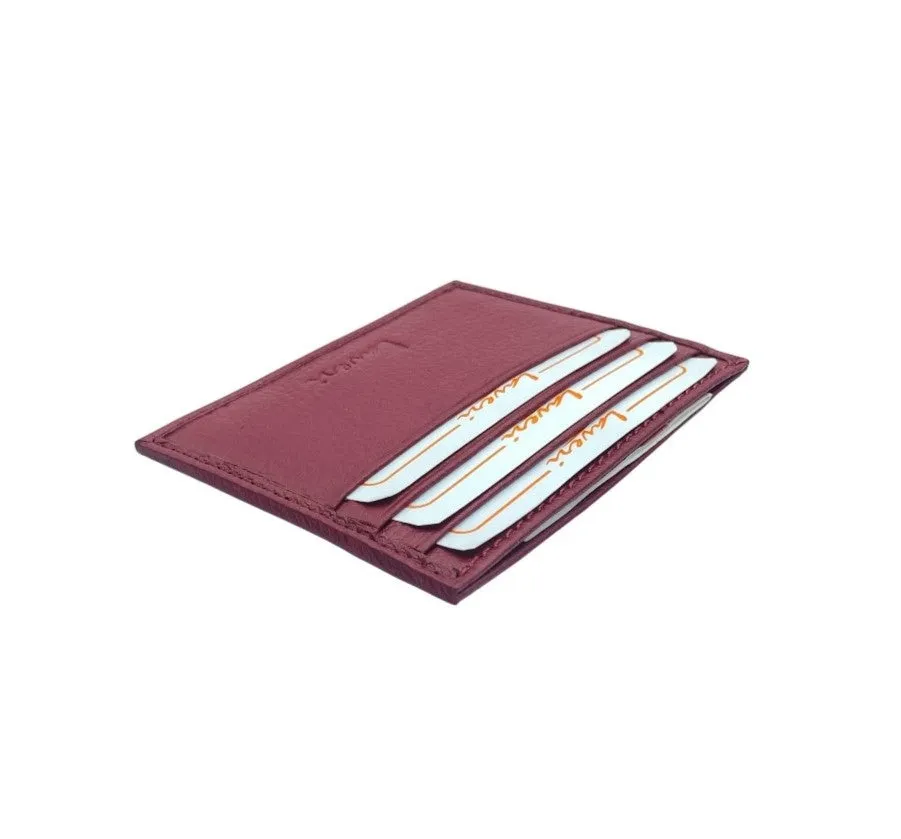 Super Slim Soft Genuine Leather Card Holder, Mini Credit Card Wallet # 1066/3 PHOTO
