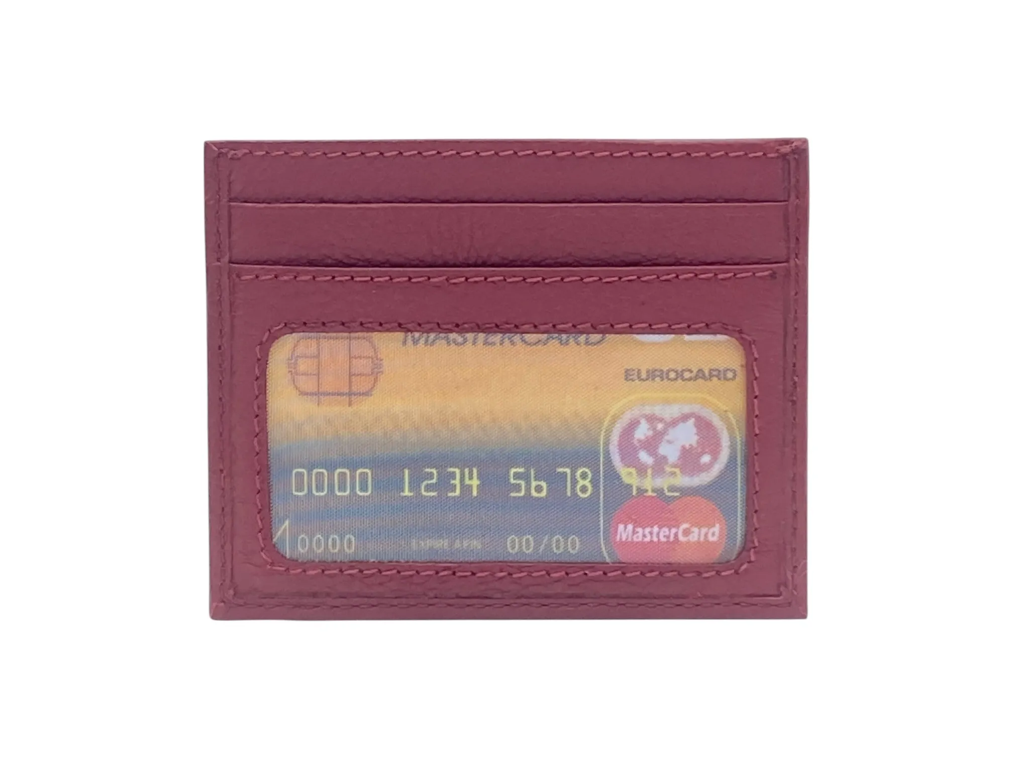 Super Slim Soft Genuine Leather Card Holder, Mini Credit Card Wallet # 1066/3 PHOTO