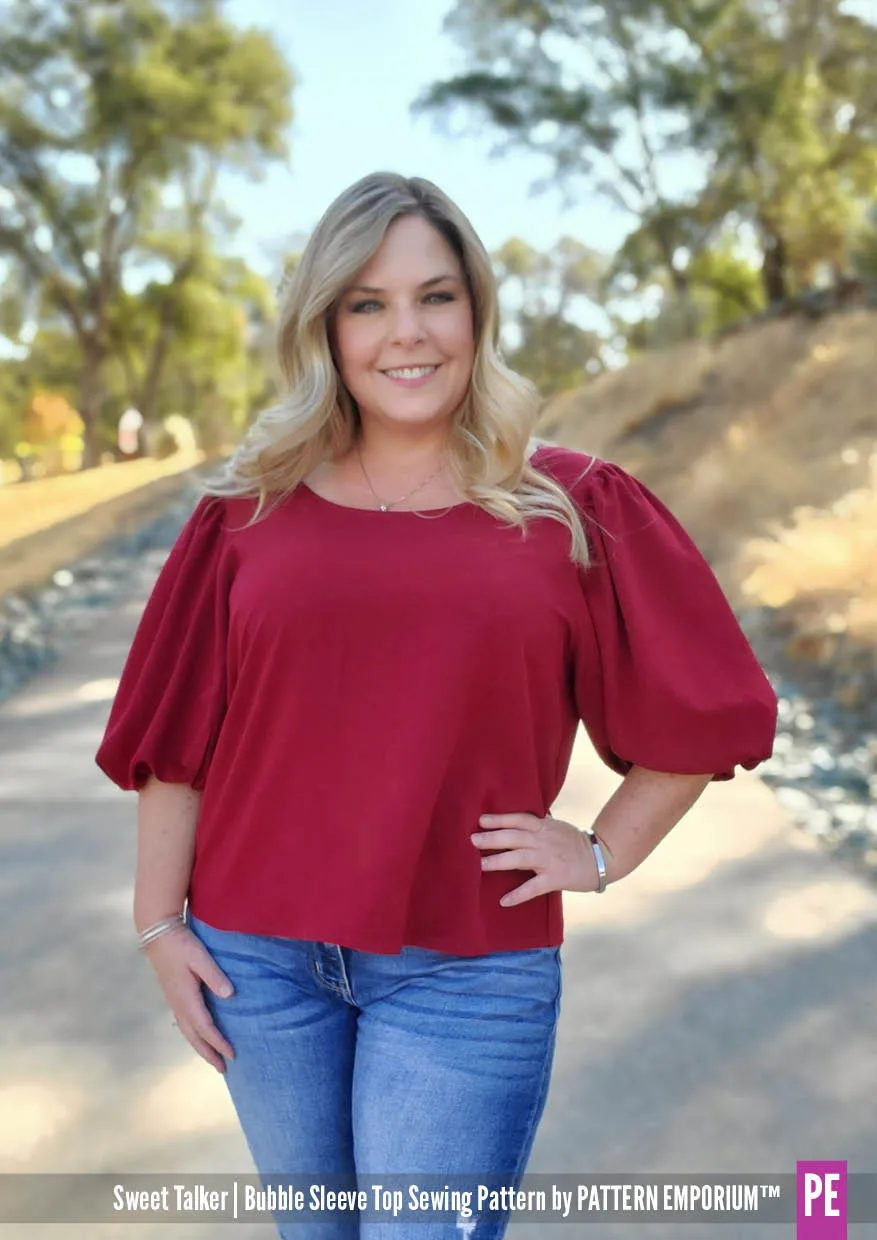 Sweet Talker | Bubble Sleeve Top Sewing Pattern