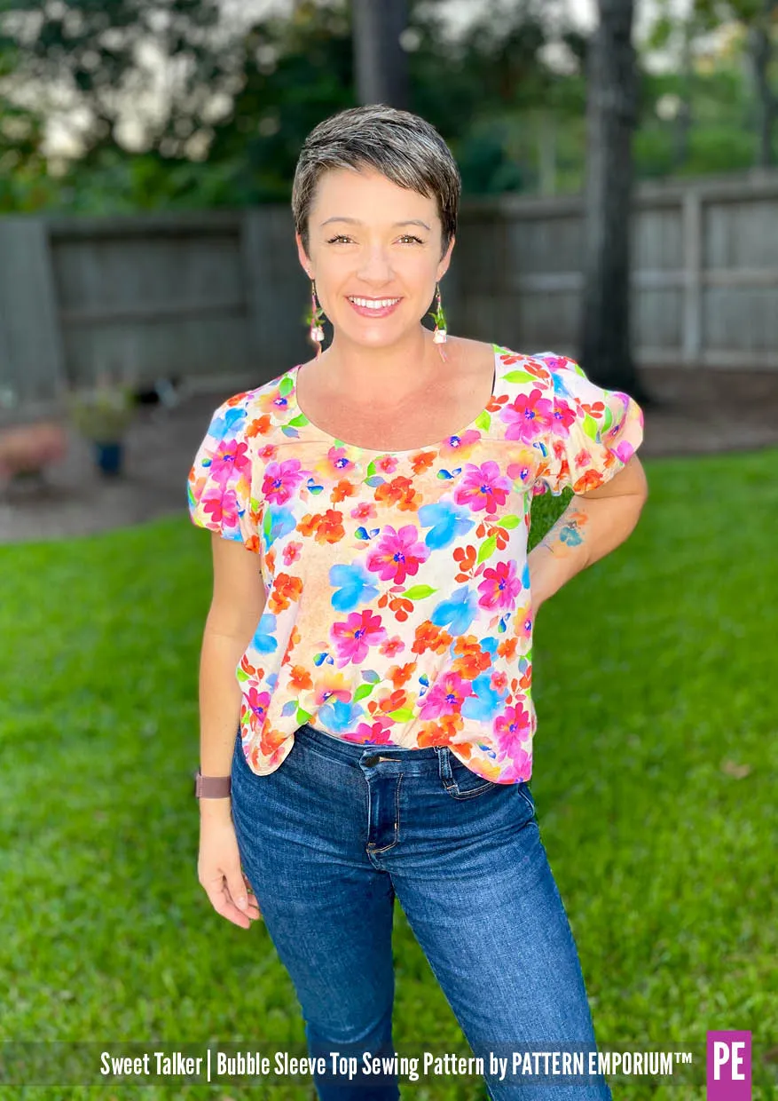 Sweet Talker | Bubble Sleeve Top Sewing Pattern