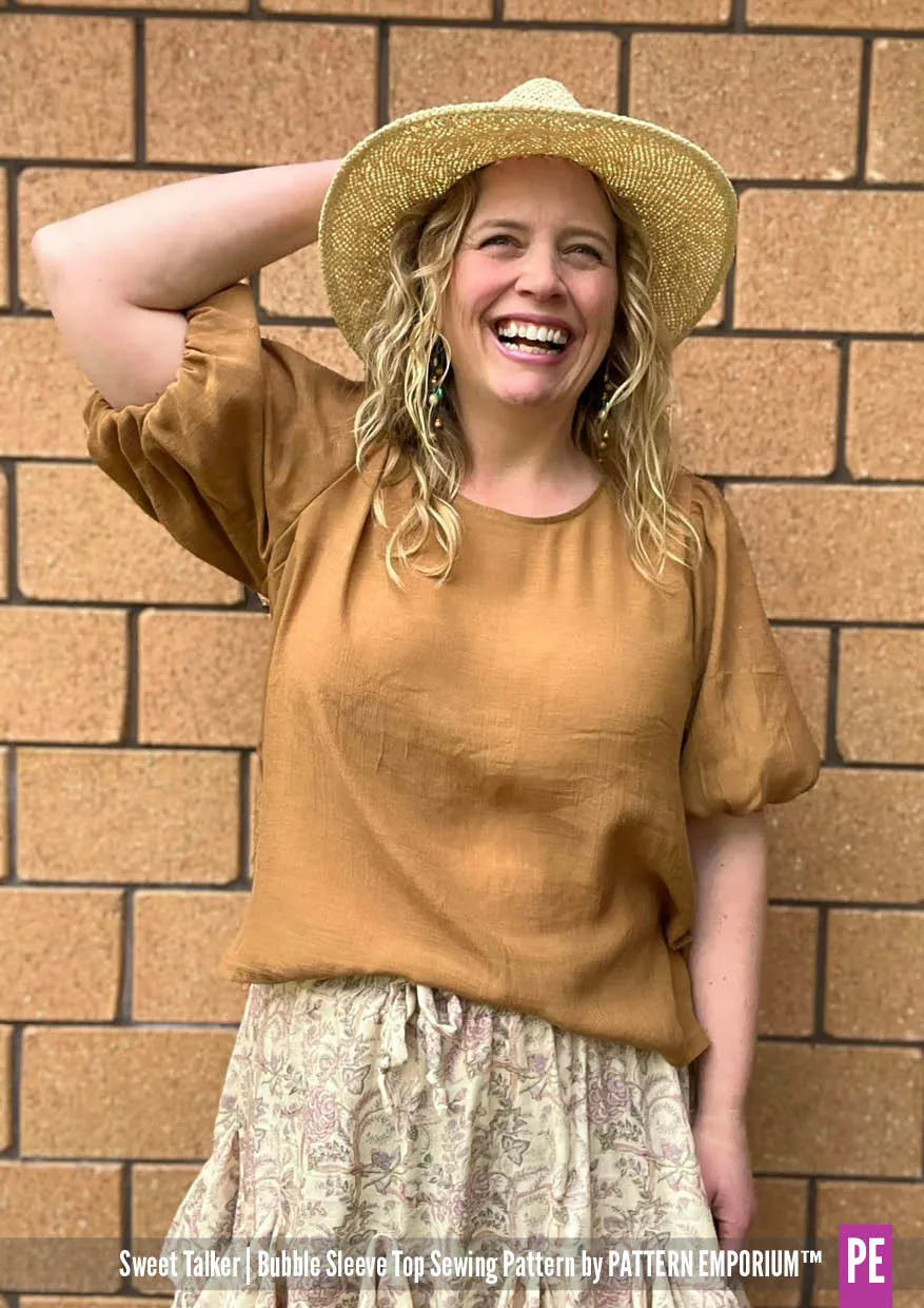 Sweet Talker | Bubble Sleeve Top Sewing Pattern