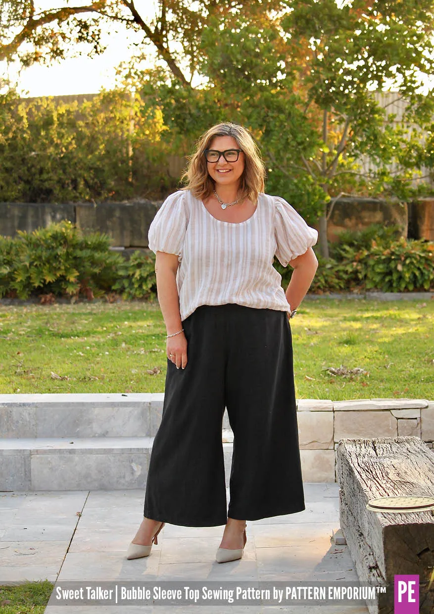 Sweet Talker | Bubble Sleeve Top Sewing Pattern
