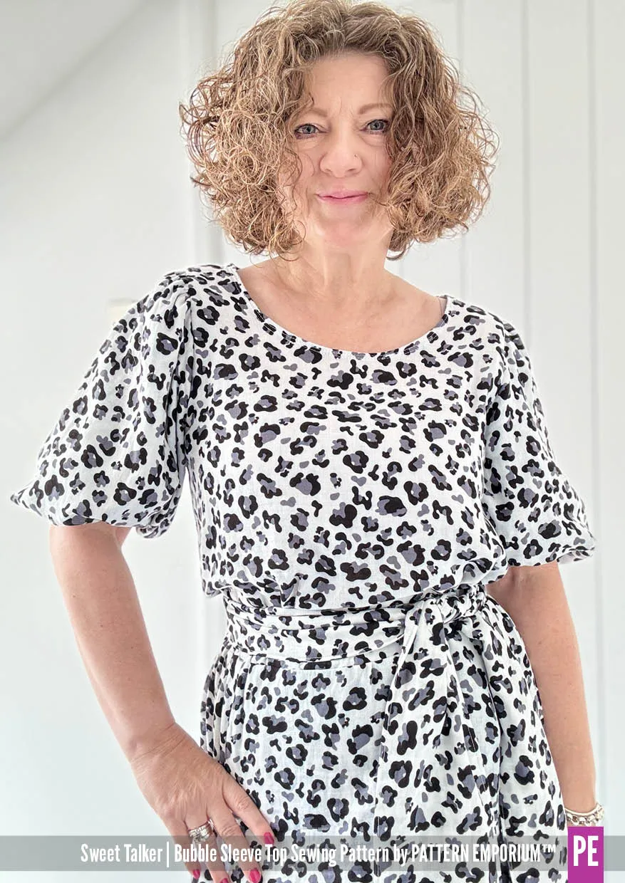 Sweet Talker | Bubble Sleeve Top Sewing Pattern