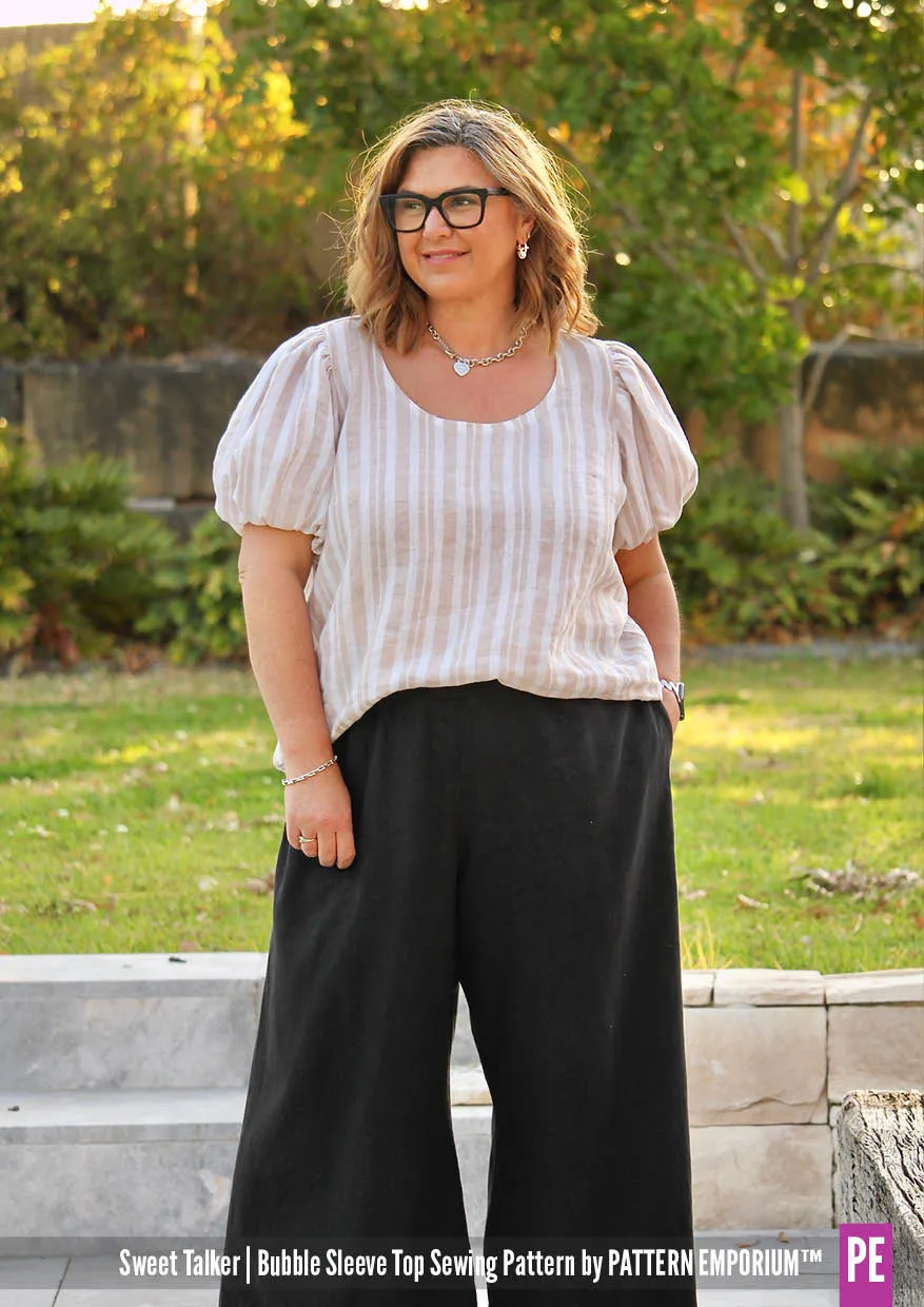 Sweet Talker | Bubble Sleeve Top Sewing Pattern