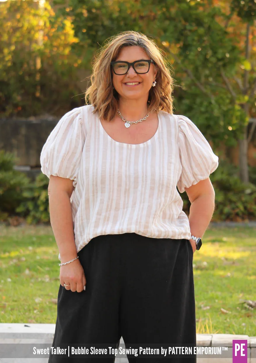 Sweet Talker | Bubble Sleeve Top Sewing Pattern