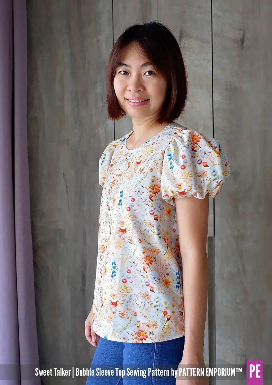 Sweet Talker | Bubble Sleeve Top Sewing Pattern