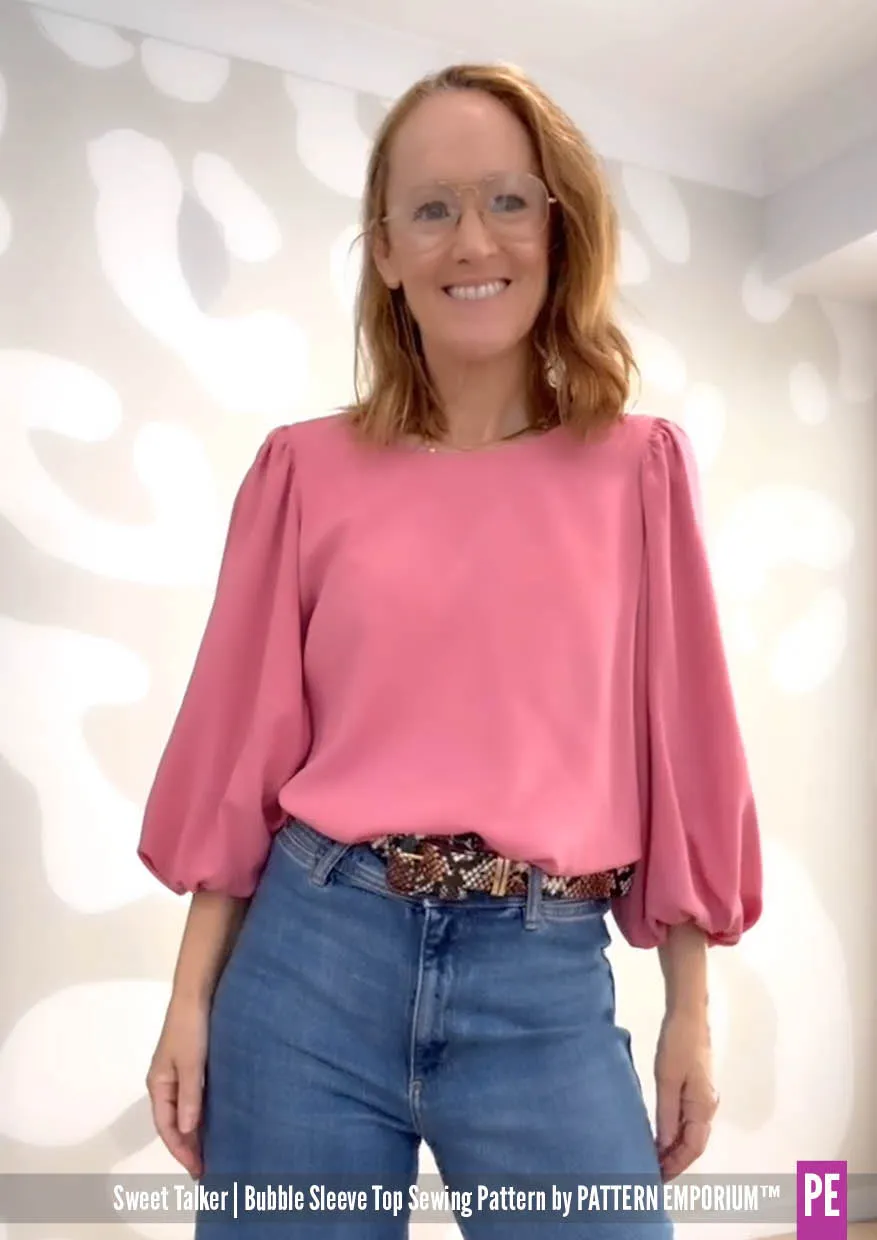 Sweet Talker | Bubble Sleeve Top Sewing Pattern