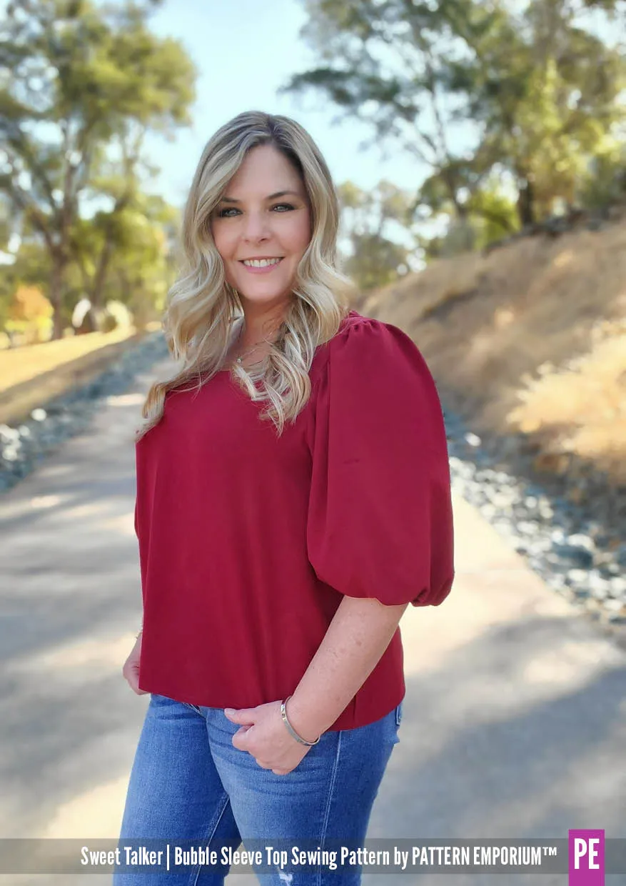 Sweet Talker | Bubble Sleeve Top Sewing Pattern