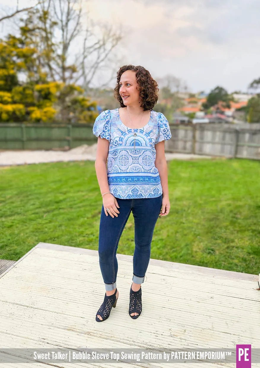 Sweet Talker | Bubble Sleeve Top Sewing Pattern