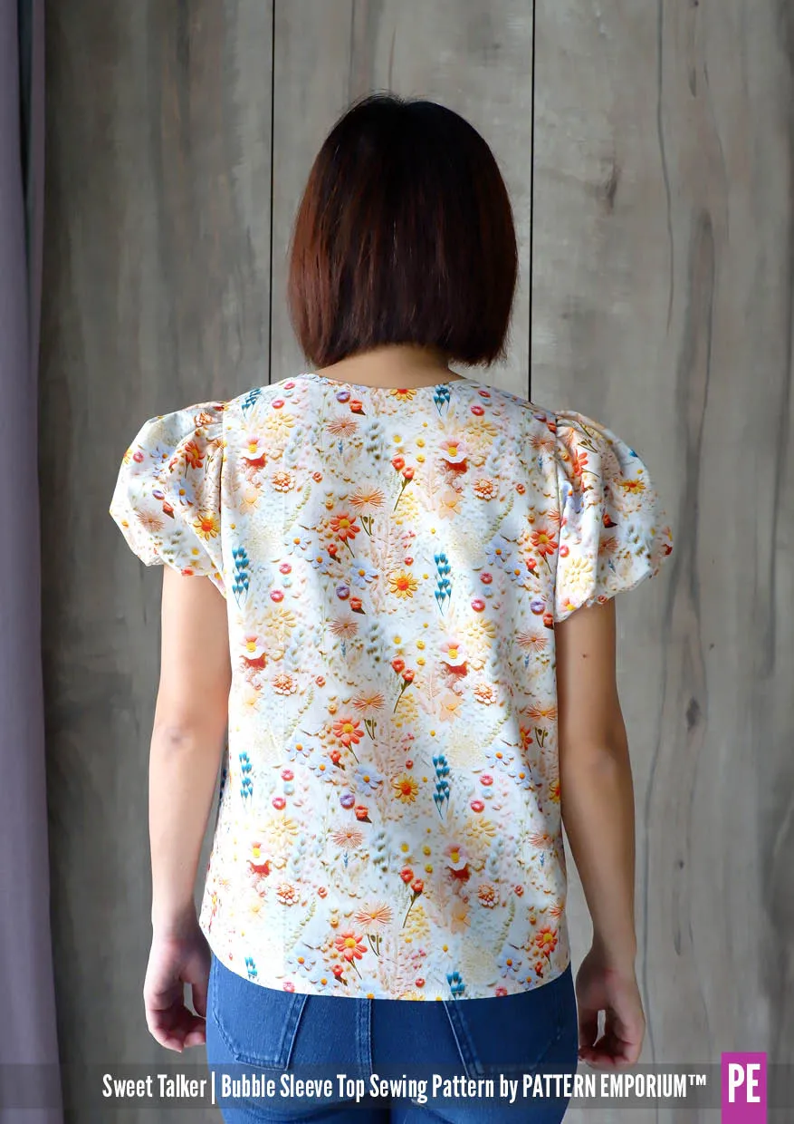 Sweet Talker | Bubble Sleeve Top Sewing Pattern
