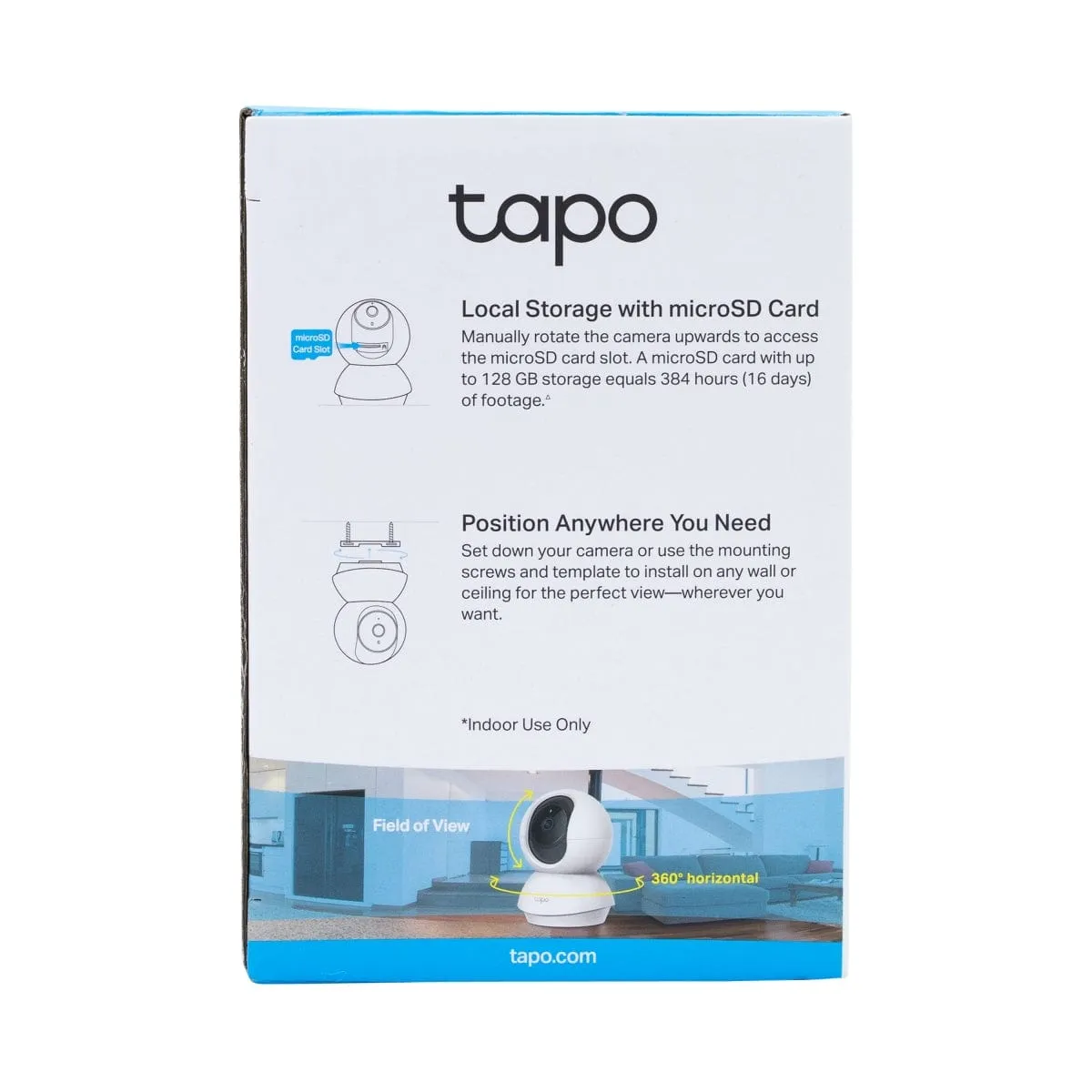 TAPO C200 Pan/Tilt Home Security Wifi Camera, 1080P, Two-Way Audio