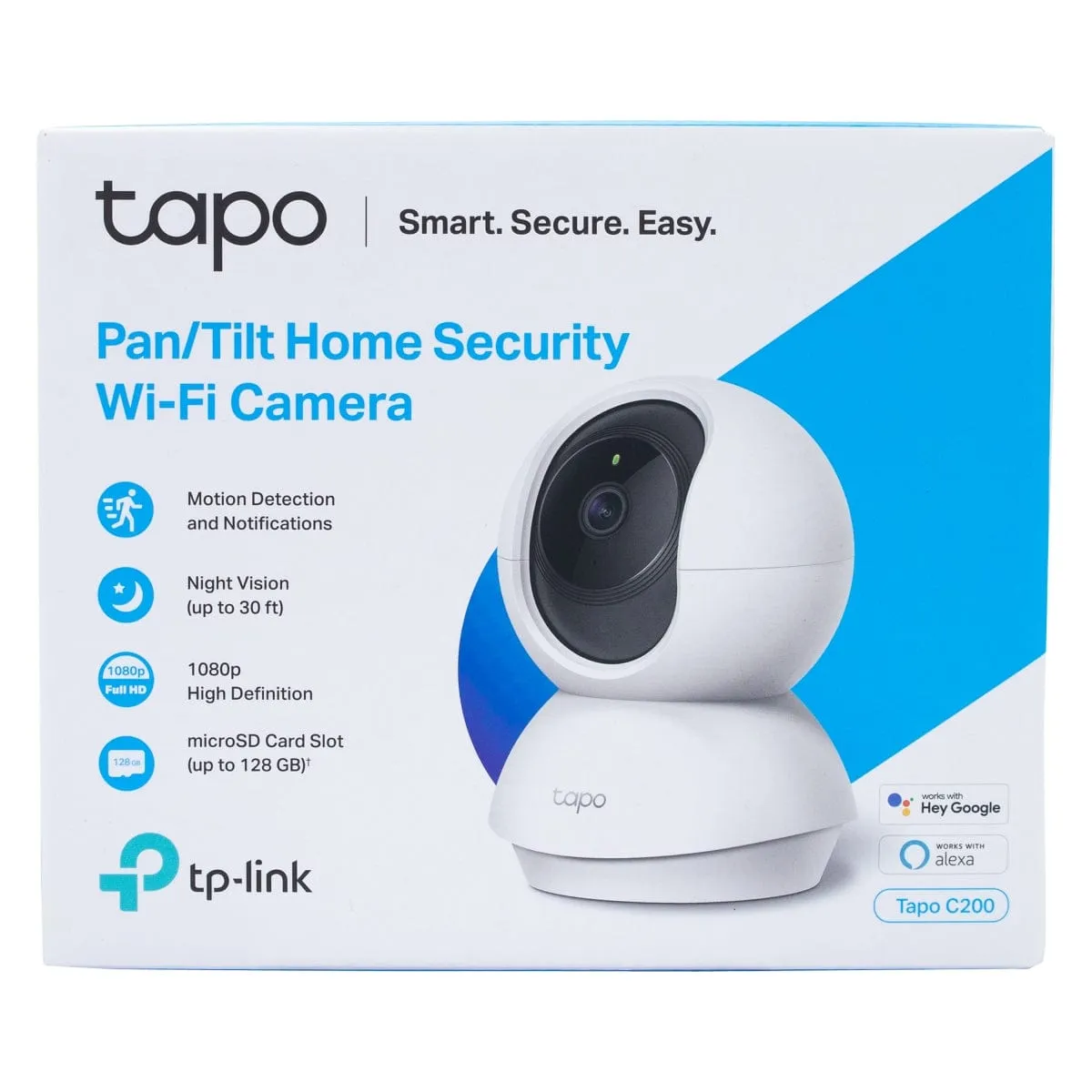 TAPO C200 Pan/Tilt Home Security Wifi Camera, 1080P, Two-Way Audio