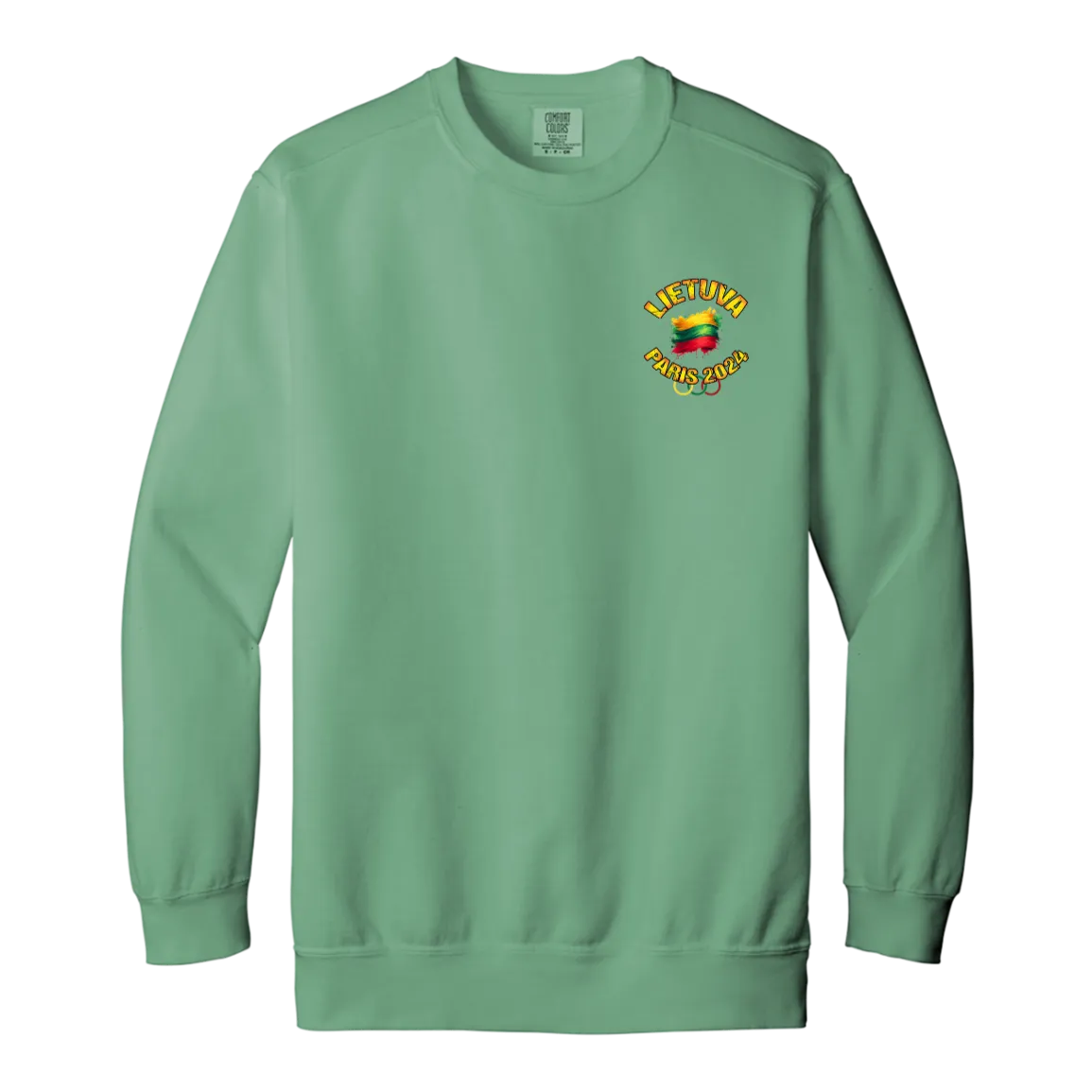 Team Lietuva 2024 Olympics -Men/Women Unisex Soft- Washed Crewneck Sweatshirt