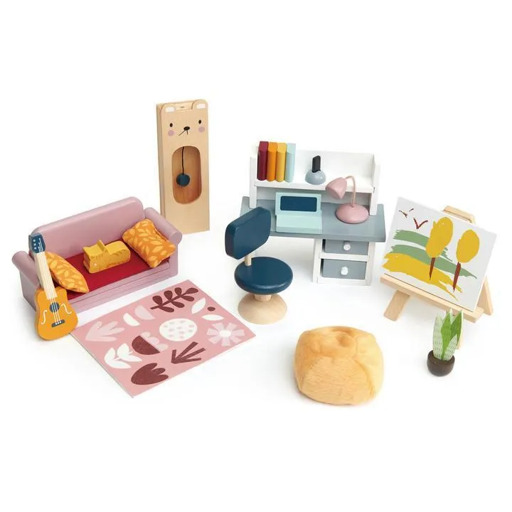 Tender Leaf Toys Dovetail Doll House Study Furniture
