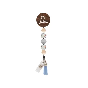 Terrazzo Beaded Badge Reel